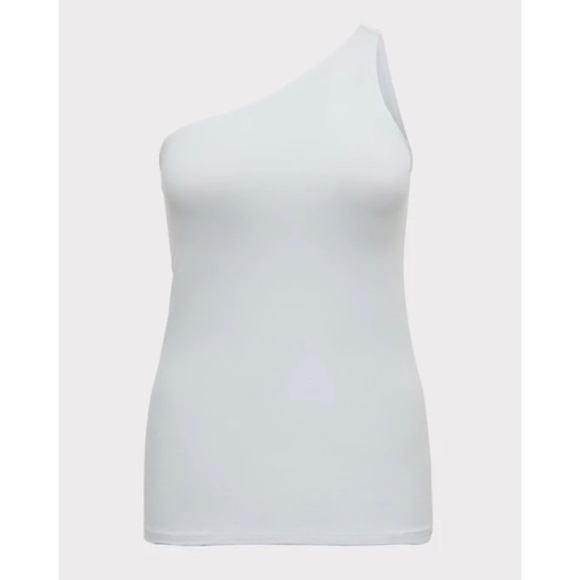 🆕 White One Shoulder Foxy Top 3X 22 24 NWT Torrid - Picture 6 of 7